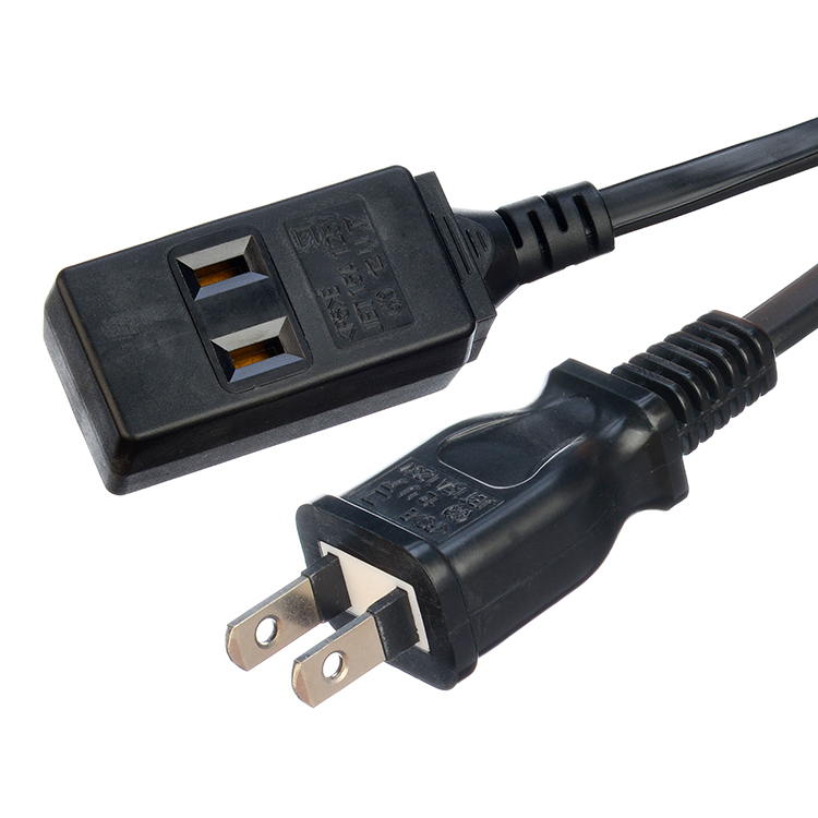 Power Cord Extension Cords 2pin JET Plug With 3 Sockets for Electric Blanket 125V Network N/A Female socket JET 3 waysocket