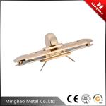 Hot sale gold handbag square turn lock for bag fittings，20.05*74.93mm