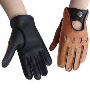 China Deerskin Leather Without Lining Leather Driving Gloves wholesale