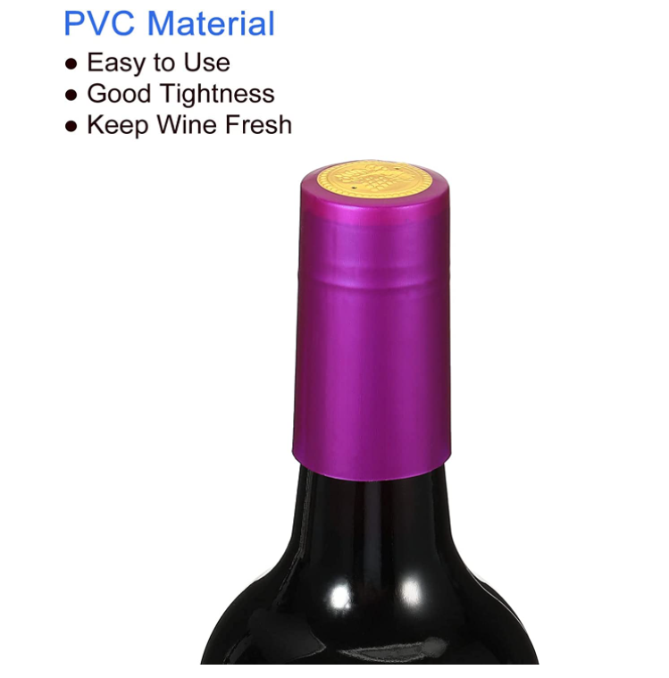 Healthy Lead Free Glass Heat Shrink Capsules Clear Top Caps For Wine Bottles