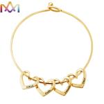 65MM Womens Engraved Bracelets With Heart Pendant