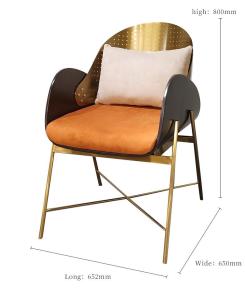 China Creative Custom Stainless Steel Dining Chair For Office Building wholesale
