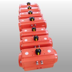 China Rack &amp; Pinion Actuator Epoxy Painting Pneumatic Valve Actuator Corrosion Resistance wholesale