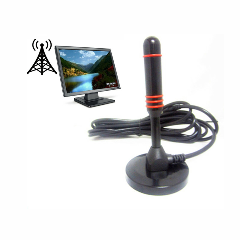 External Power Supply UHF VHF Digital TV Antenna Indoor Magnetic Base Maximum Power 50W