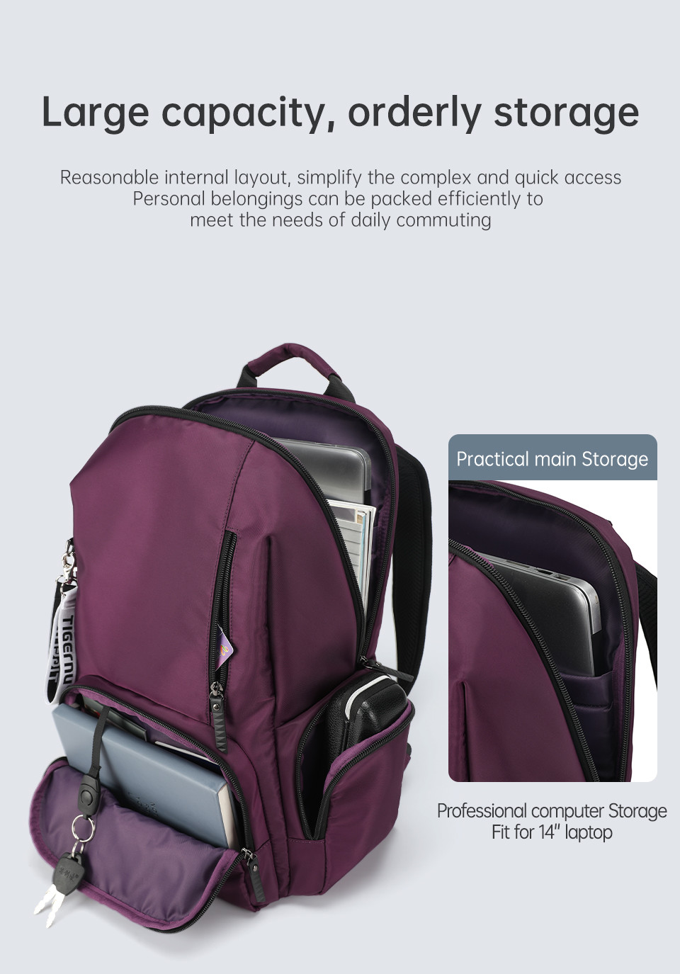 290D Oxford Travel Laptop Backpacks Mochila School Backpack For Teens
