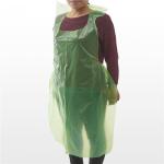 Sleeveless Disposable LDPE Apron , Latex Free Plastic Throw Away Aprons