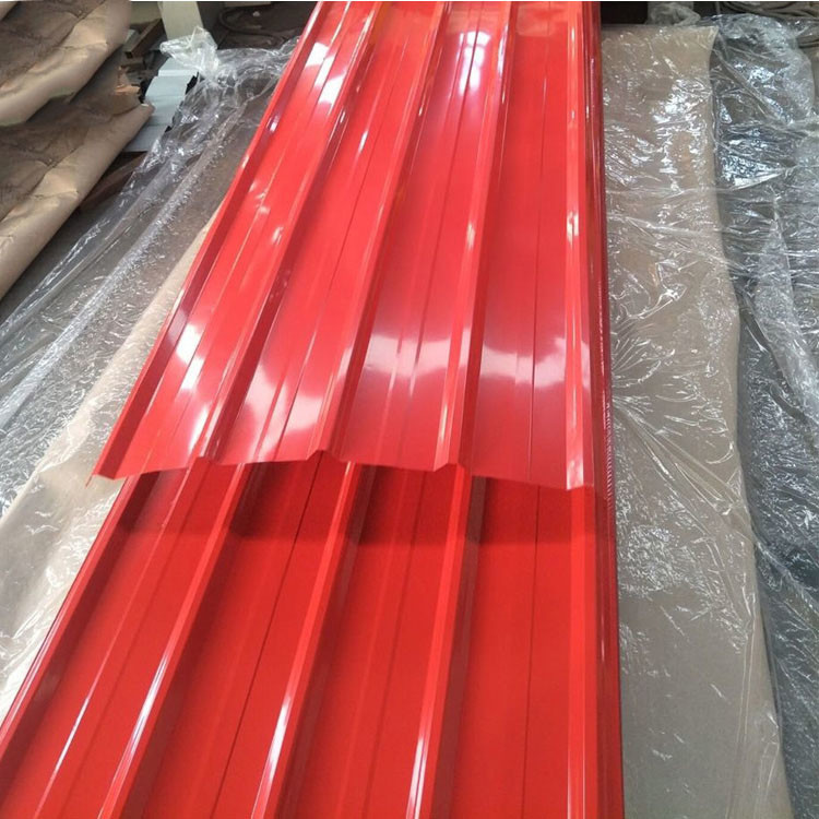 Colorful Corrugated Zinc Steel Roofing Sheet AiSi Color Coated