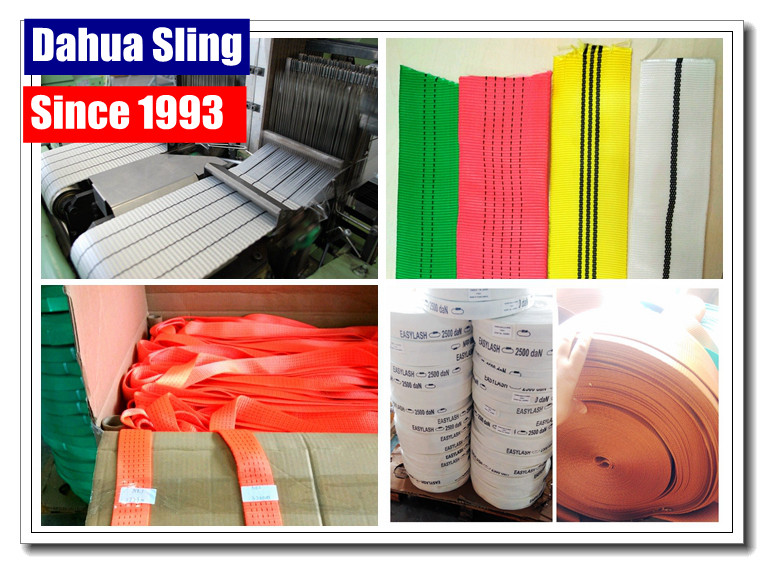Polyester Lashing Webbing Black Webbing Straps 6600# BS 300 Foot Roll