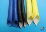Yellow Black Red Natural Color Acrylic Resin Fiberglass Braided Sleeving / Eco