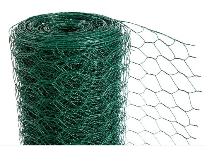 PVC Coated Hexagonal Wire Mesh 0.6mm - 4.4mm Hexagonal Plastic Mesh