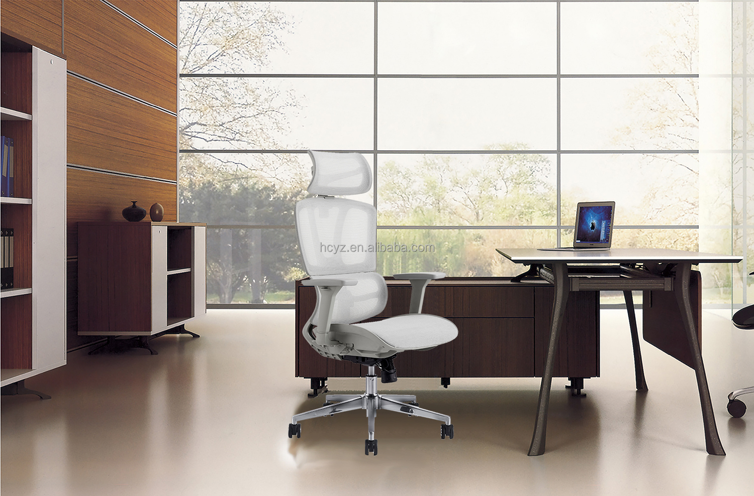 FOSHAN Office Furniture Swivel Ergonomic Executive Chair with Footrest Free Shipping