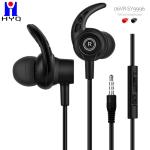 3.5mm Jack In Ear Earbuds With Microphone Wired Stereo Earphones For Smartphones