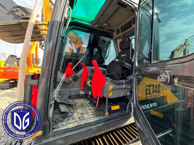 Ec140 14 Ton Used Volvo Excavator Long Lasting Undercarriage Hydraulic Machine