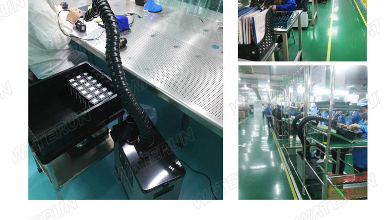 Digital One Tube Fume Extraction Equipment 4 Wheels Mobile Type
