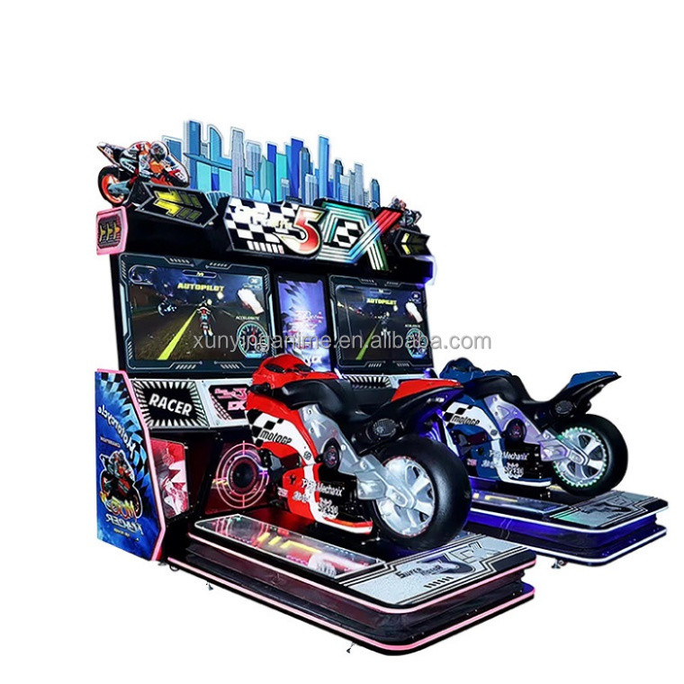 Kids Adults Indoor Racing Arcade Machine Moto Driving Simulator Game