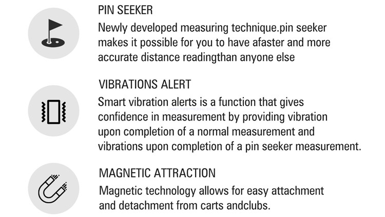 kaemeasu 1000m Laser Rangefinder Rechargeable LCD Display Golf Range Finder With Magnetic Adsorption H1000H