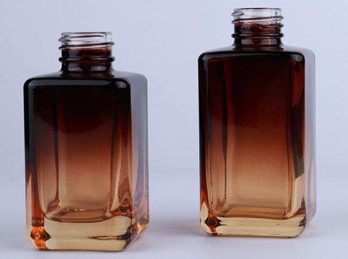 Transparent Glass Foundation Pump Bottle 40ml 80ml Makeup Pump Dispenser