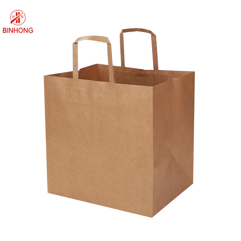 Custom Sizes Twisted Handle ODM Kraft Paper Bag