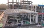 Painting Surface Metal Warehouse Buildings / Steel Structure Factory Building