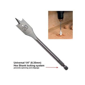 Extra Long Hex Shank Spade Wood Drill Bits 6-40mm