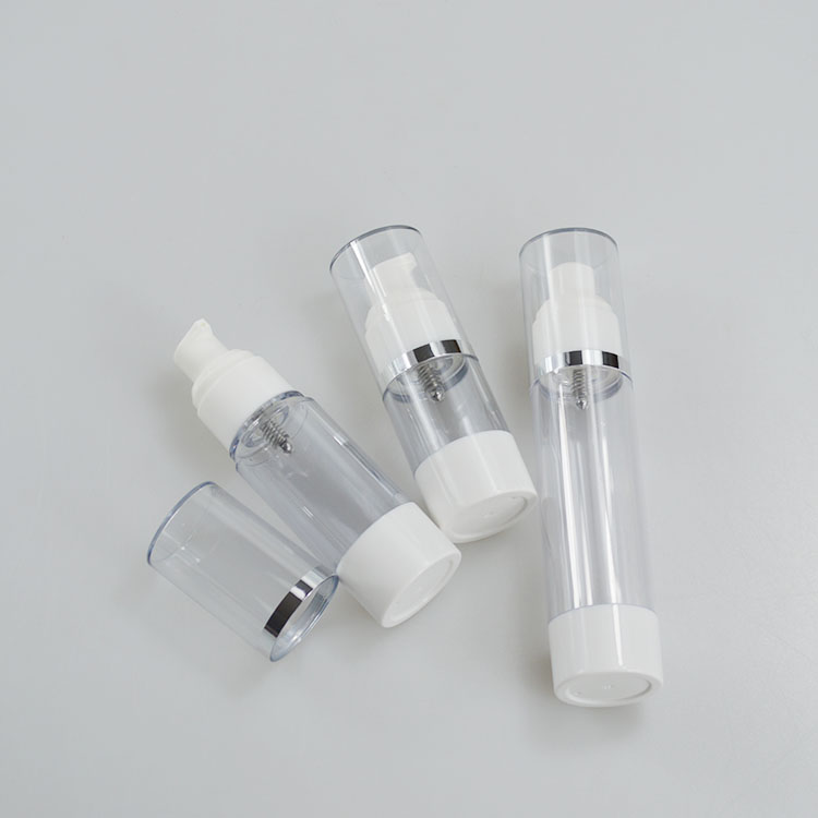AS Collar Luxury 15ml 30ml 50ml Refillable Cosmetic Twist Vacuum Airless Serum Oil Lotion Spray Pump Bottle