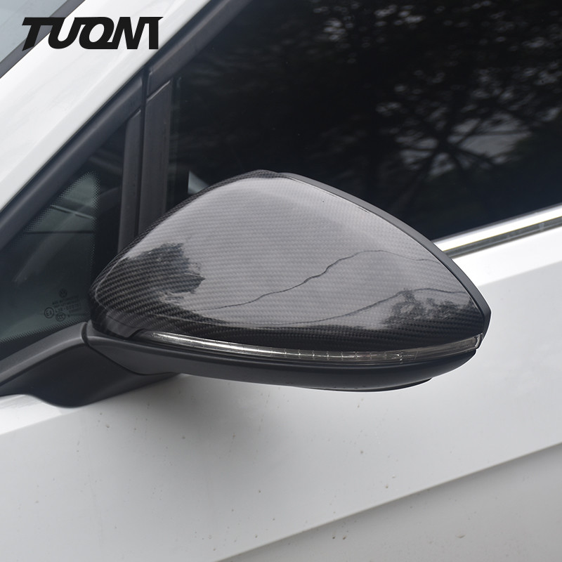 Right Carbon Fiber Side Mirror Cover Volkswagen Scirocco Passat Beetle CC Replacement