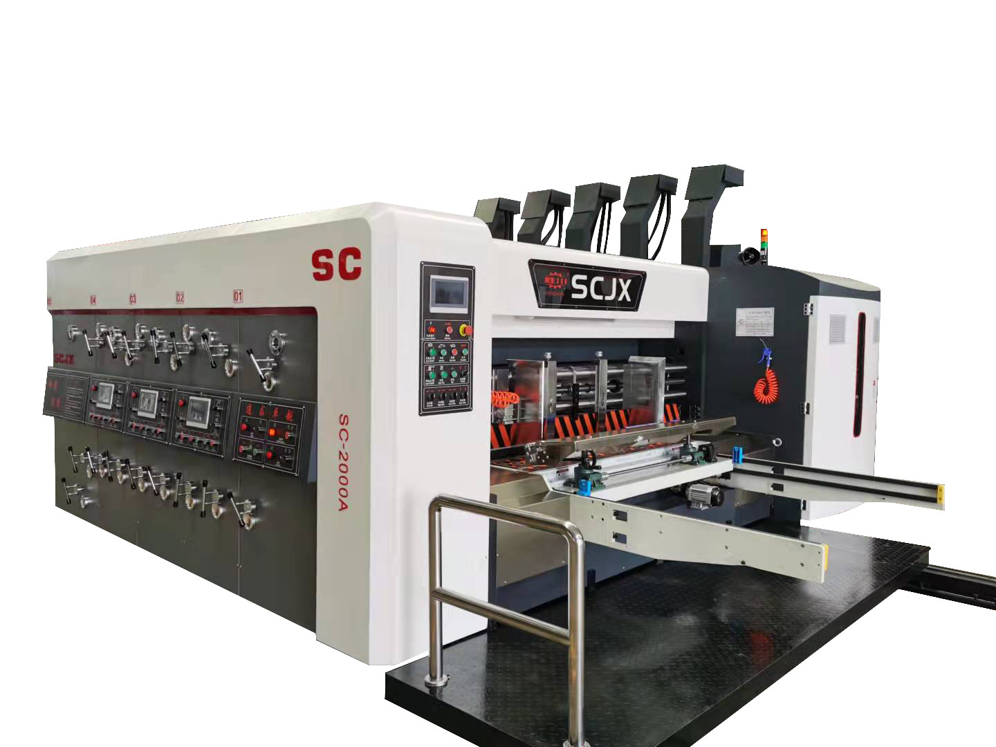 Pizza Box Making Iron Corrugated Carton Flexo Printing Machine 380V