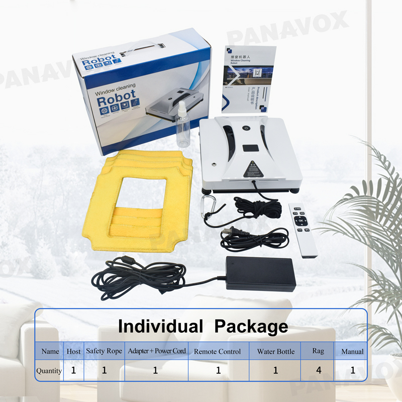 Household Window Cleaning Robot 80W 24V Smart Window Cleaner
