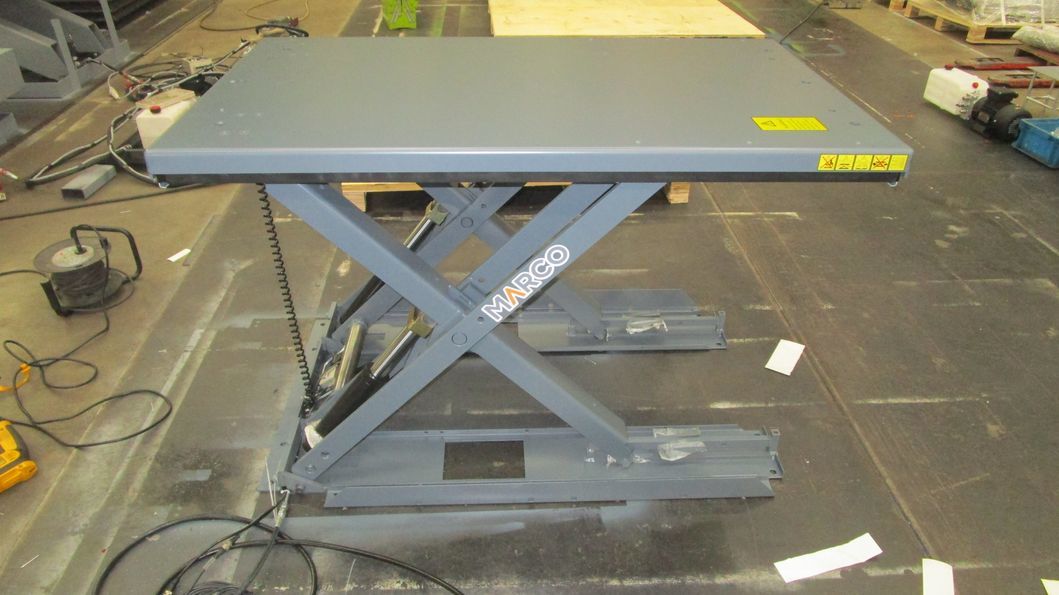 U Shape E Shape Low Profile Electric Hydraulic Scissor Lift Table with CE