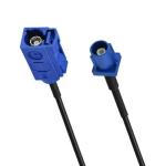 1 Conductor PVC Pure Copper Blue Fakra Male to Female Antenna Accessory Cable