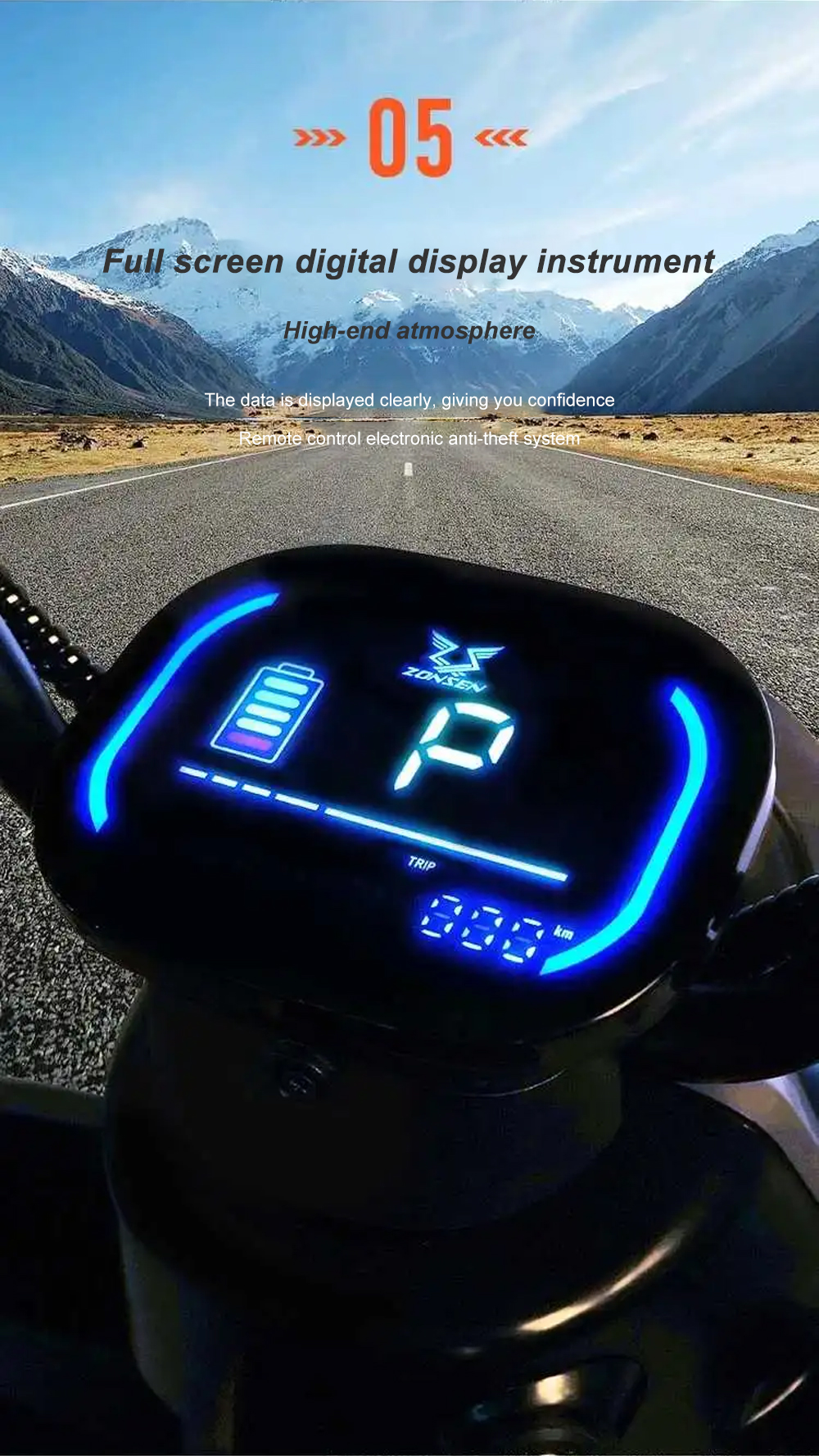 Passenger Three Wheel Electric Tricycle Scooter Driving Mileage of ≥90km and Affordable