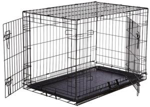 China Pet cage and pet house dog kennels with tray folding metal dog cage wholesale