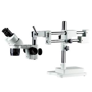 China Stereo microscope Ball Bearing dual arm boom stand binocular eyepiece wholesale