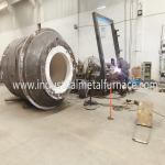 4000KG Natural Gas Industrial Copper Metal Melting Furnace Rotary Furnace