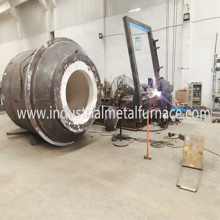 Professional Factory Made gas Fired Rotary Lead Scrap Industrial Metal Melting Furnace