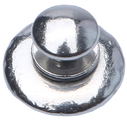 2 Years Shelf Life Metal Orthodontic Monoblock Round Base Lingual Button for Oral Bracket Treatment