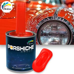 China ISO MSDS Car Paint Top Coat Odorless Red Orange Color Eco Friendly wholesale