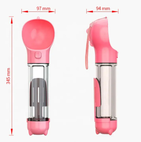 Multifunctional Portable Dog Water Bottle Leakproof Retractable Lightweight Pet