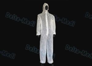 China SMS Disposable Protective Clothing , Food Industry Disposable Waterproof Coveralls wholesale