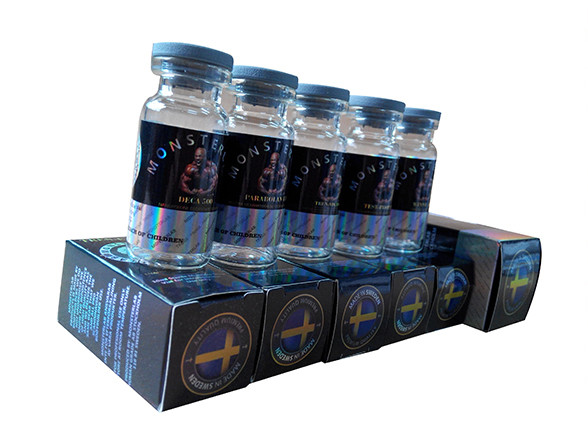 Diamond Pharmaceucital Brand Holographic 10ml Vial Stickers For Injectable Oil Primobolan Bottles