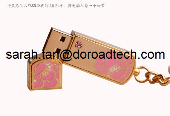 Cheap Price Metal Flower Design Flash Drive USB China Wholesale, Metal USB Memory Sticks