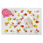 Eco-friendly Educational Plastic Disposable Placemats Adhesive Non Slip Placemat