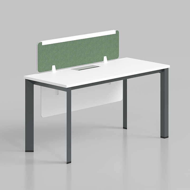 W3600*D1200*H750MM Straight Office Furniture Modular 6 Seater White Computer Workstation Table Desk