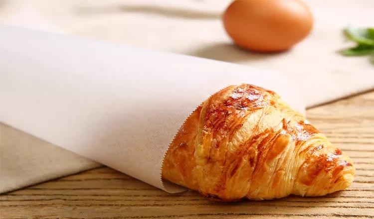 Plain Eco Food Wrapping Paper 35gsm Oilproof 12x12 Sandwich Wrap