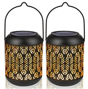 China Peacock Feather 600mAh 0.06W LED Solar Hanging Lights wholesale