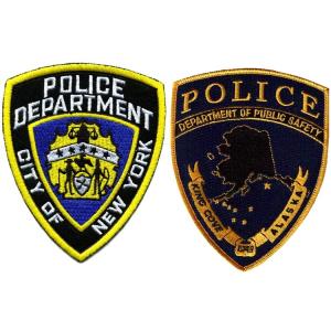 China 75% Embroidery Velcro Embroidered Police Patch For Police Uniform wholesale