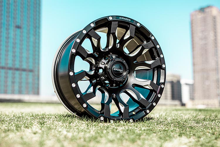 Black Milled PCD Jante 17 Inch 4x4 Off Road Rims impact resistant