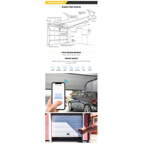 Acrylic Aluminum Clear Garage Door Full View Transparent Garage Door Glass Sectional Garage Door Modern Design Style