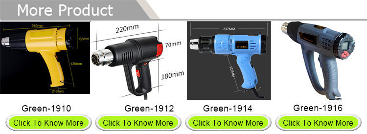 1918 Hot Air Heat Gun 1800w High Power Heat Gun With Temperature Control
