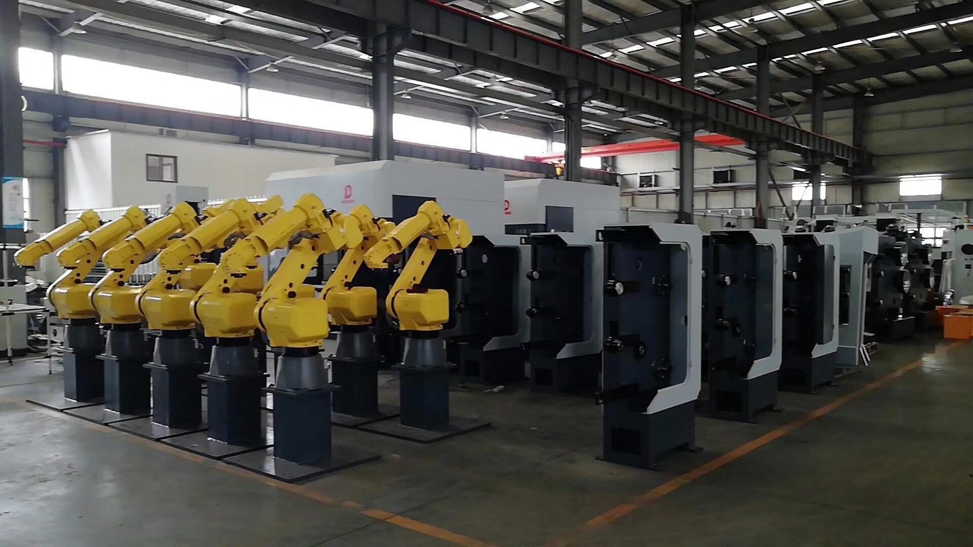 Golf Club Head Polishing Machinery Hardware Manufacturing Plc & Touch Screen Control Cabinets Robot Polishing Grinding Machine